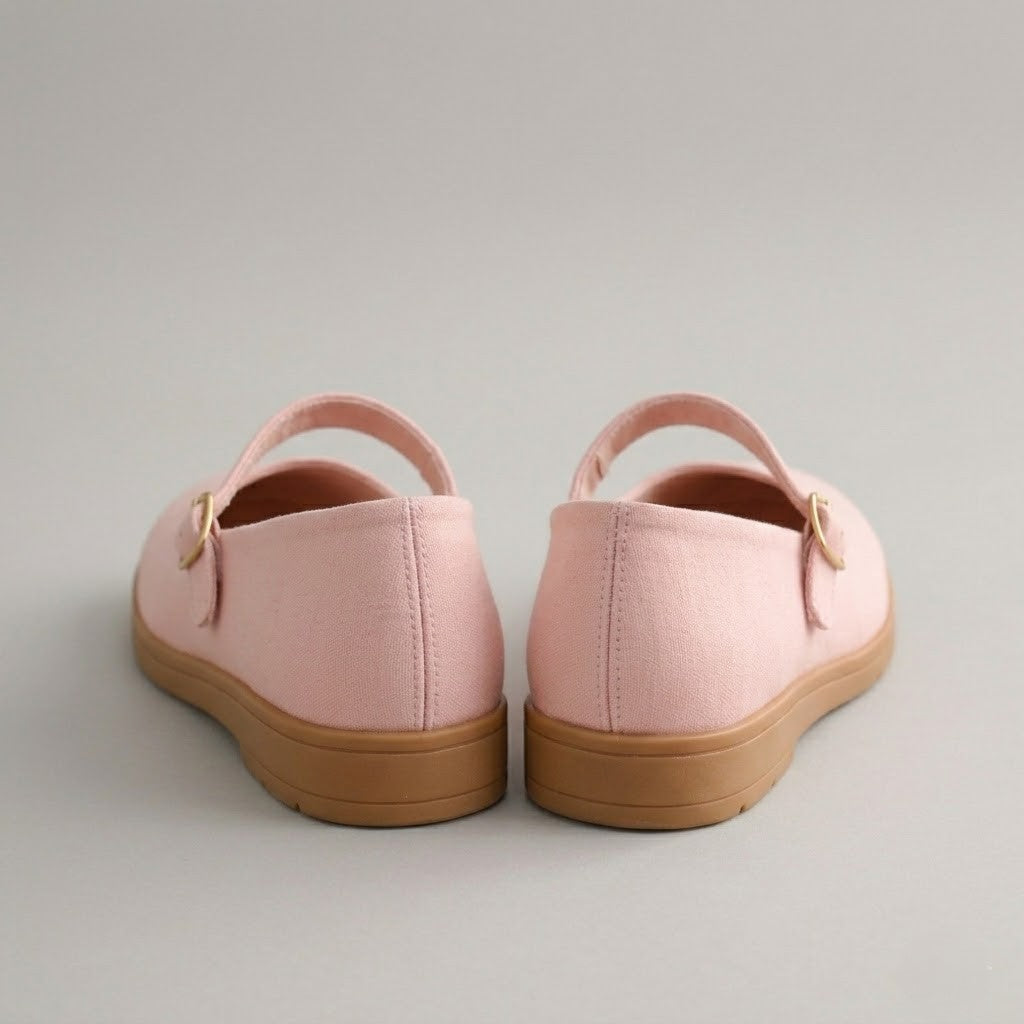 Rosa Mary Jane Schuhe aus Canvas