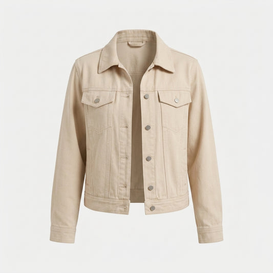 Beige Baumwolljacke