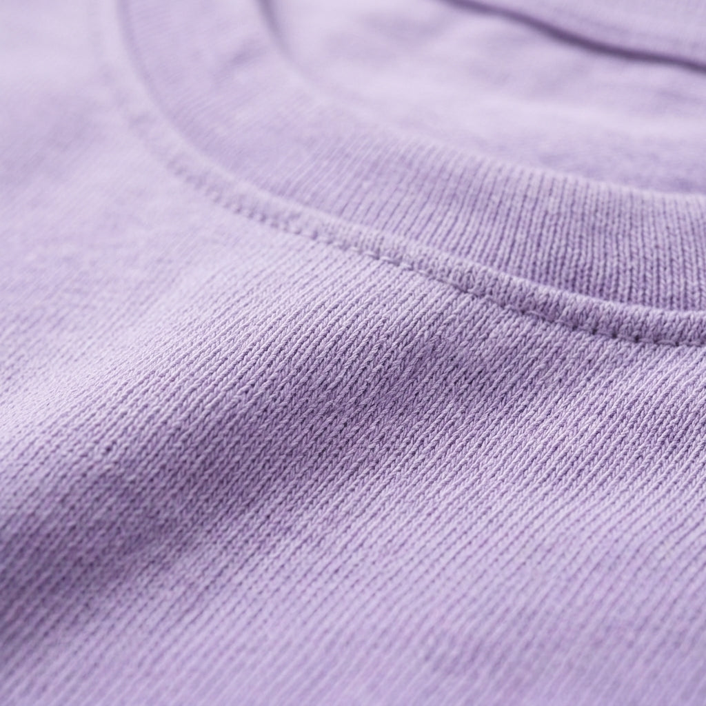 Lila Baumwoll-T-Shirt