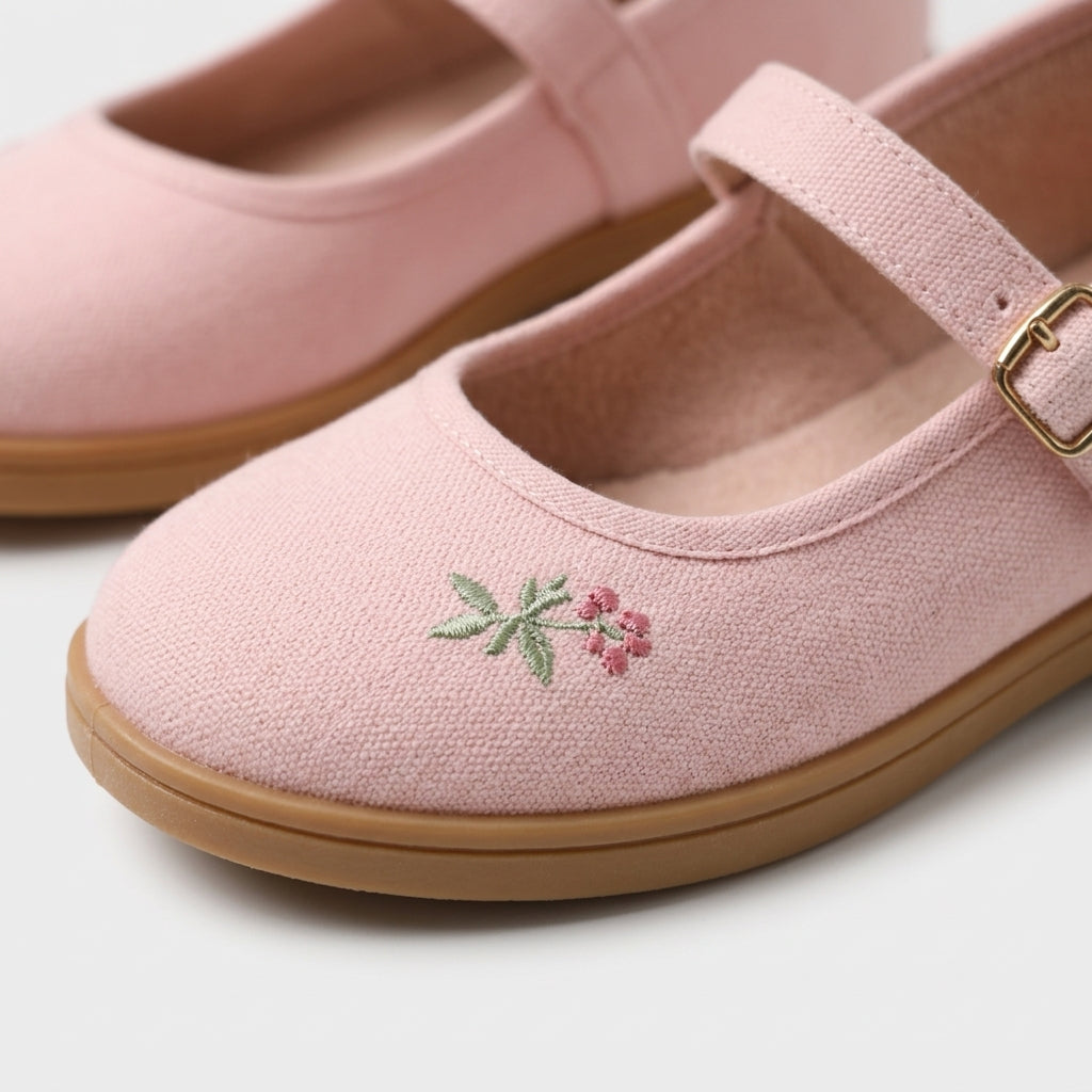 Rosa Mary Jane Schuhe aus Canvas